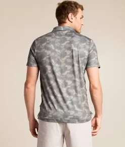 BURLEBO Camo Performance Polo Stone Camo Outlet