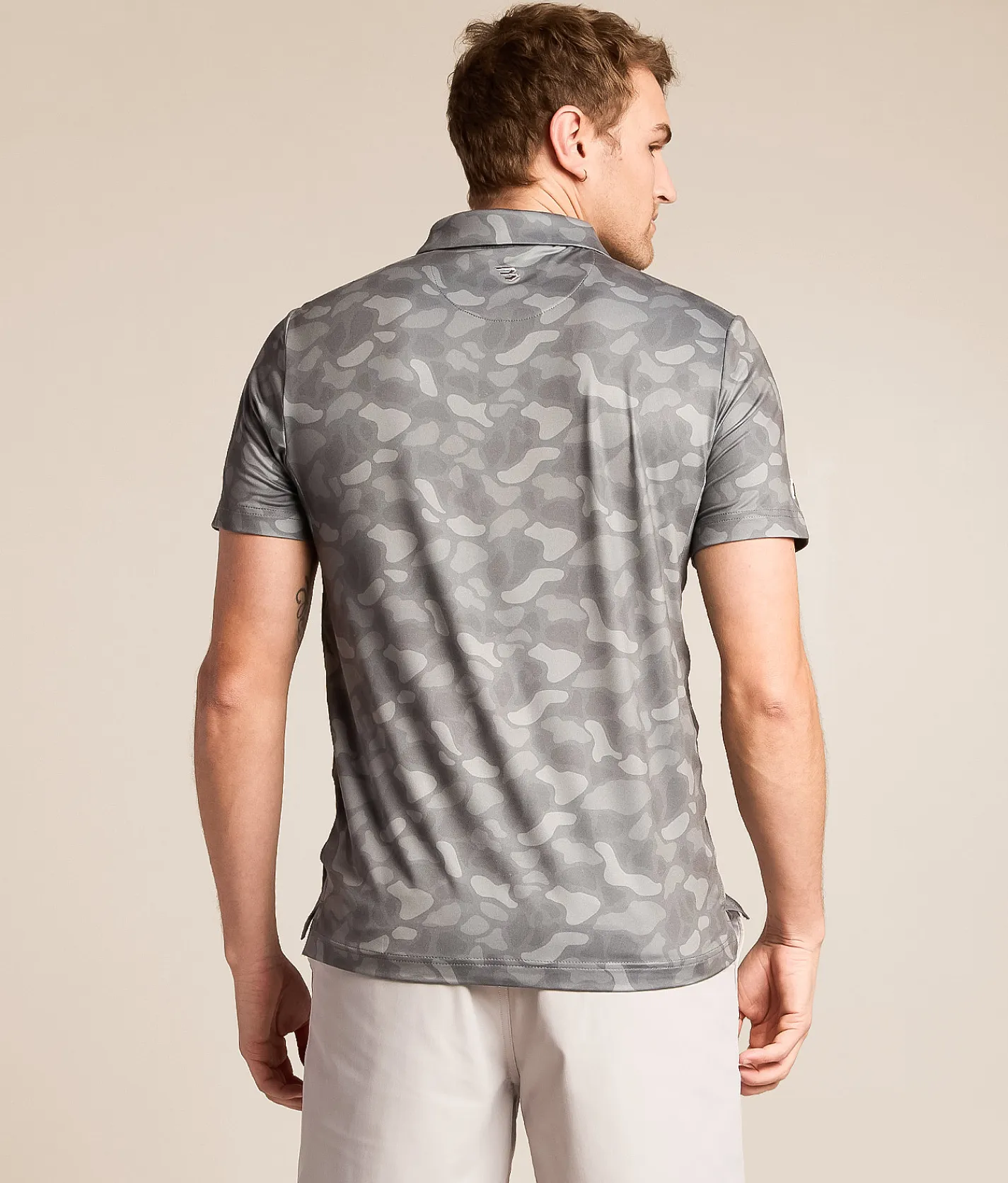 BURLEBO Camo Performance Polo Stone Camo Outlet