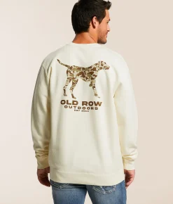 Tops | Old Row Camo Pointer Pullover Bone