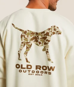Tops | Old Row Camo Pointer Pullover Bone