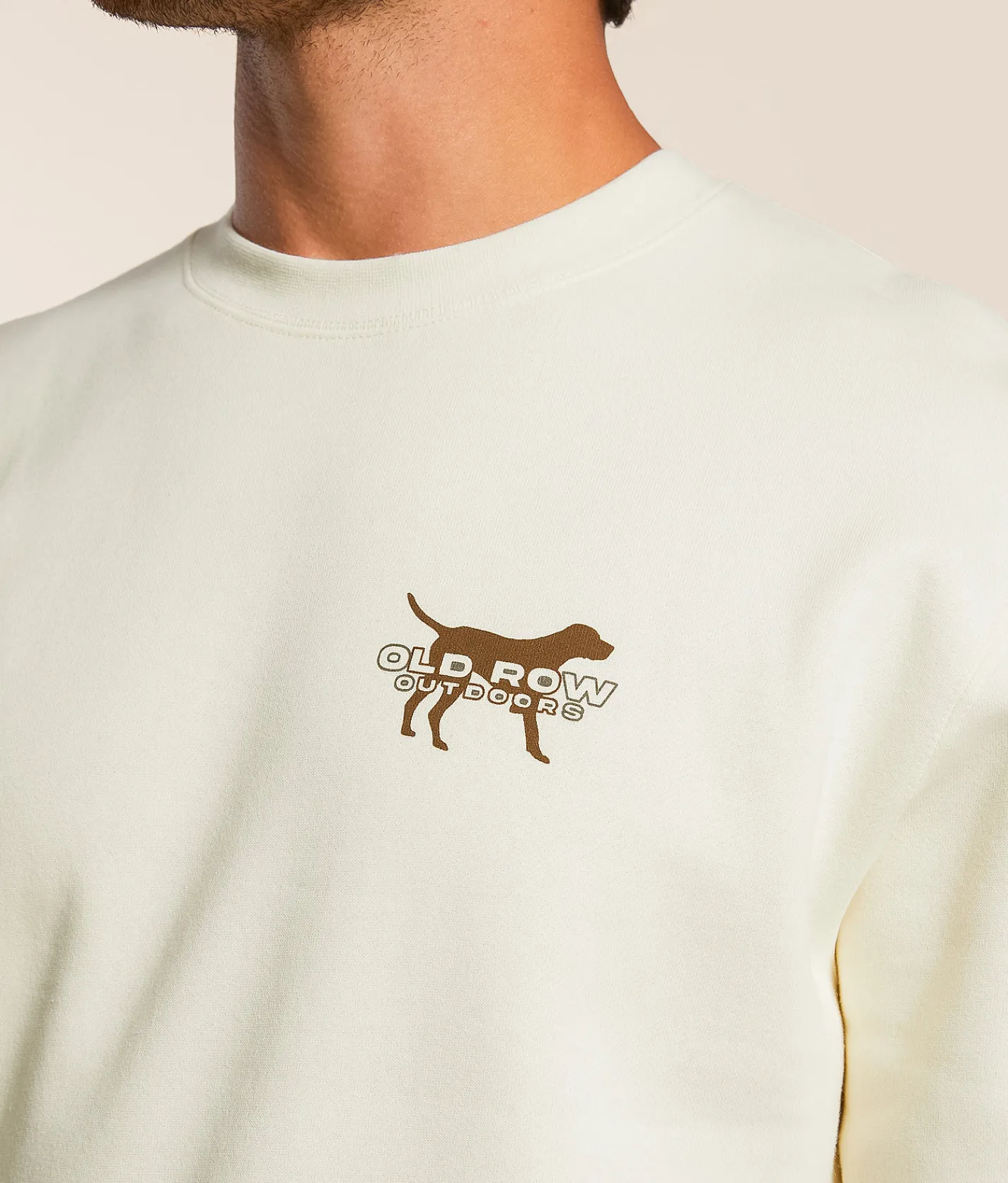 Tops | Old Row Camo Pointer Pullover Bone