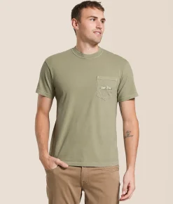 Tops|Graphic T-Shirts | Old Row Camo Retro Triangle 2.0 T-Shirt Khaki