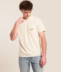 Old Row Camo Retro Triangle T-Shirt Ivory New