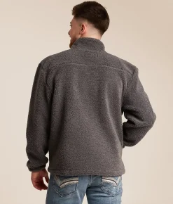 Tops|Coats & Jackets | Fieldstone Camo Sherpa Jacket Grey