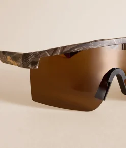 BKE Camo Shield Sunglasses Brown Discount