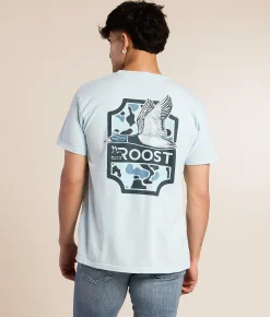 Roost Waterfowl Camo Shield T-Shirt Chambray