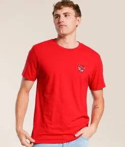Ariat Camo Simple Shield T-Shirt Red Line Best