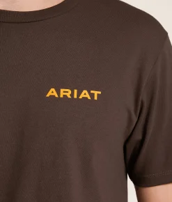 Tops|Graphic T-Shirts | Ariat Camo Square Shield T-Shirt Demitasse