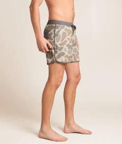 Bottoms | BURLEBO Camo Stretch Swim Trunks Jumbo Deer Camo