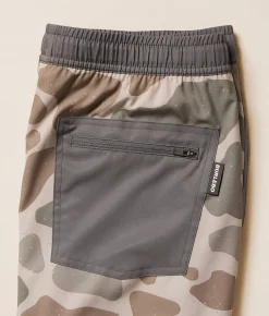 BURLEBO Camo Stretch Swim Trunks Jumbo Deer Camo Outlet