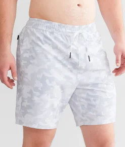 Veece Camo Stretch Swim Trunks Snow Camo Online