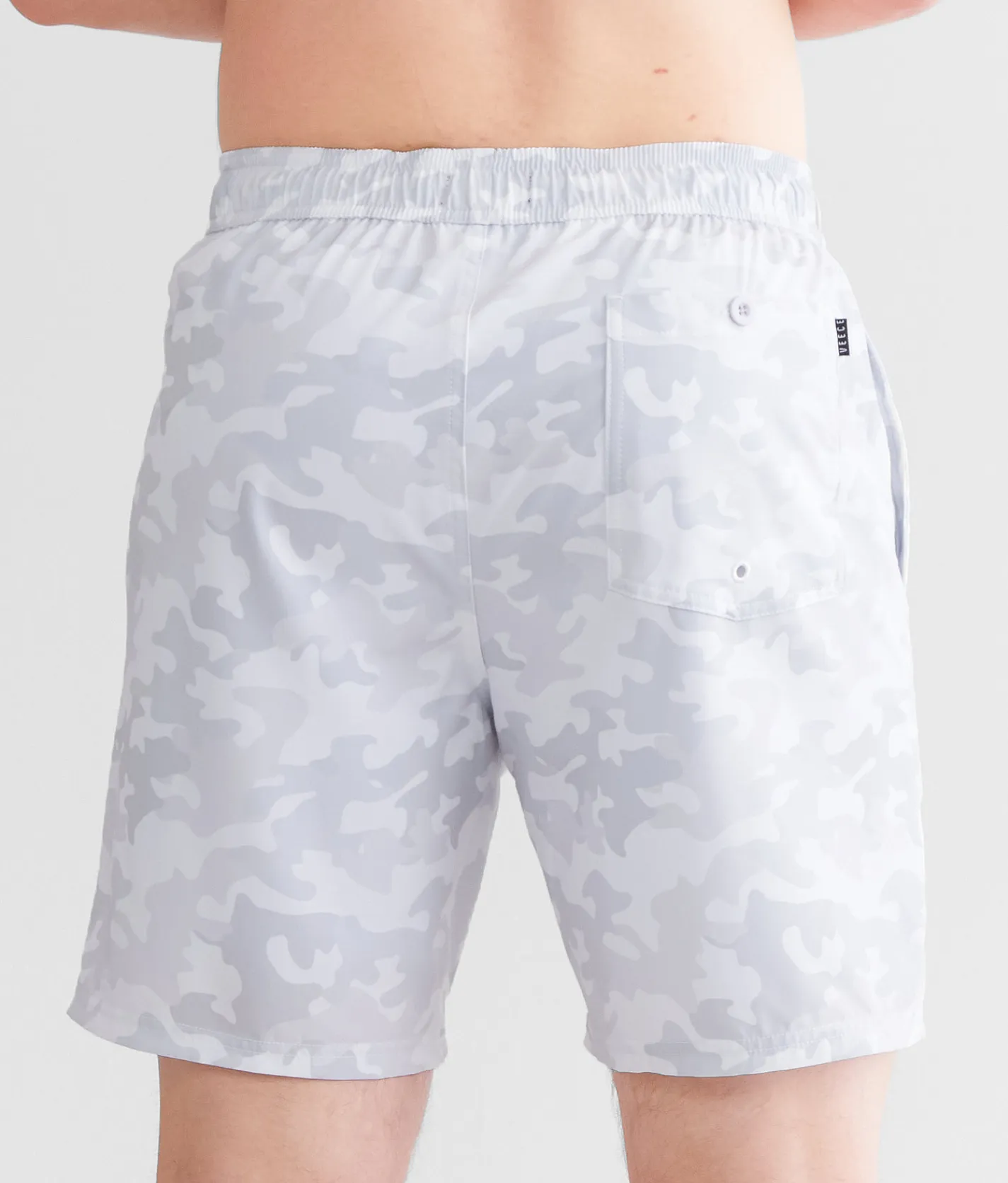 Veece Camo Stretch Swim Trunks Snow Camo Online