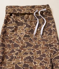 Bottoms|Swimwear | Old Row Stretch Swim Trunks Camo