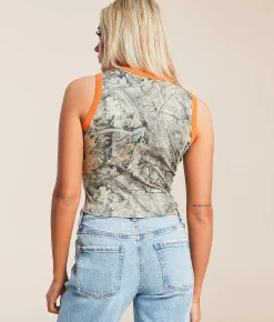 Gilded Intent Camo Tank Top Camo Print New
