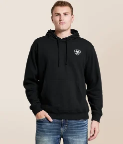 Tops | Ariat Camoutline Hooded Sweatshirt Black