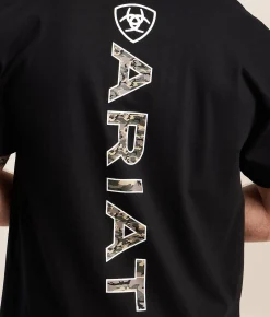 Tops|Graphic T-Shirts | Ariat Camo Vert Official T-Shirt Black