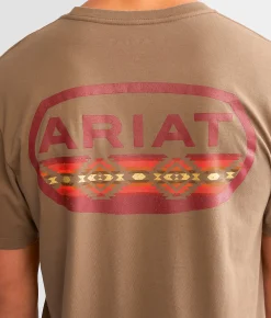 Ariat Campfire Lockup T-Shirt Brown Savana Outlet