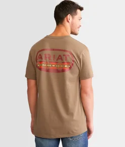 Ariat Campfire Lockup T-Shirt Brown Savana Outlet