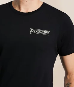 Pendleton Campfire Logo T-Shirt Black Clearance