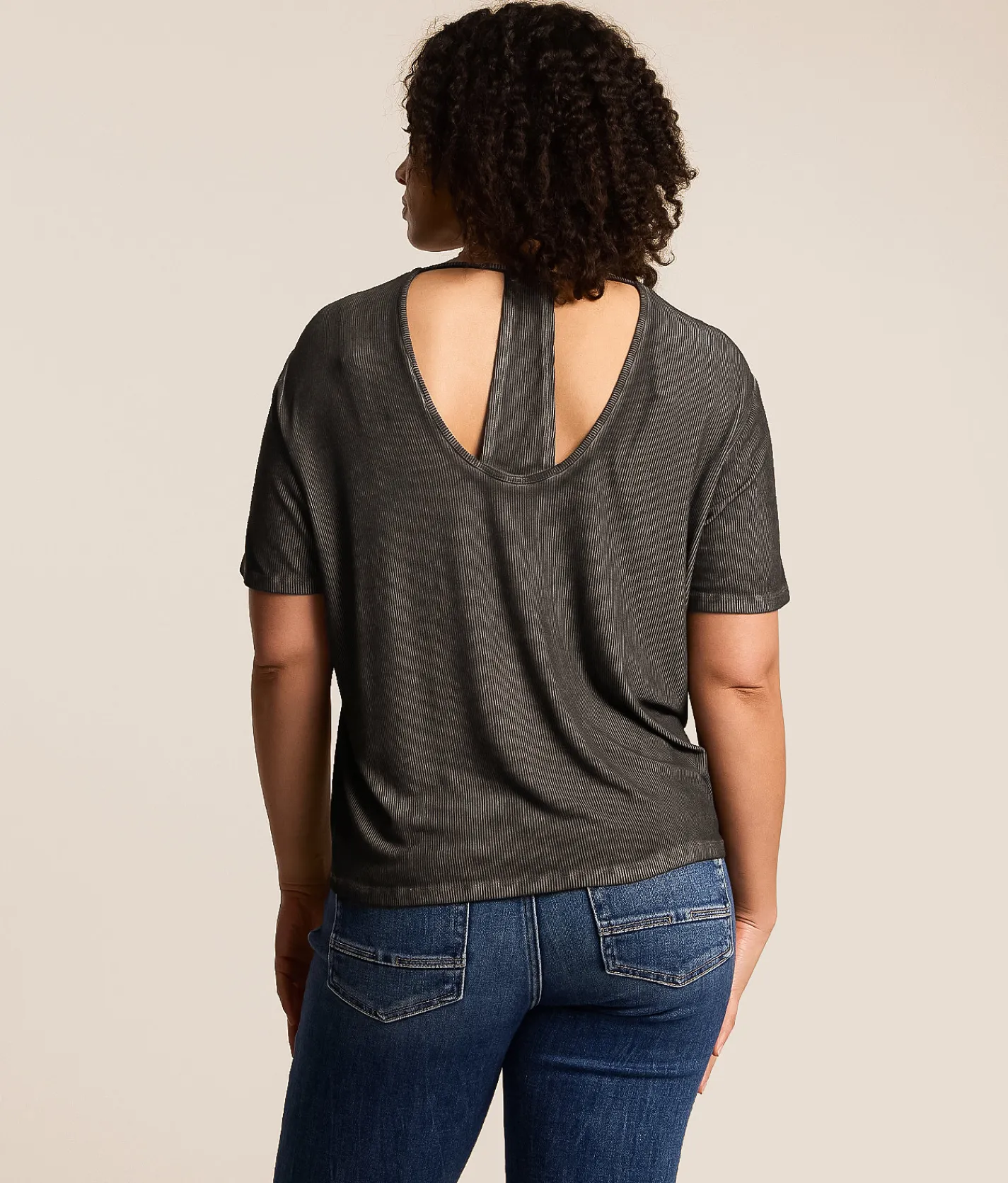 White Crow Camryn Top Washed Black Outlet