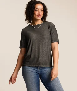 White Crow Camryn Top Washed Black Outlet