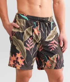 Bottoms|Swimwear | Hurley Cannonball Volley Stretch Swim Trunks Seaview