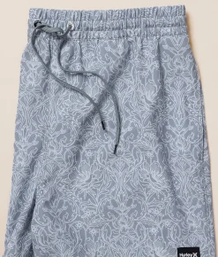 Bottoms|Swimwear | Hurley Cannonball Volley Stretch Swim Trunks Worker Blue