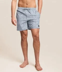Bottoms|Swimwear | Hurley Cannonball Volley Stretch Swim Trunks Worker Blue