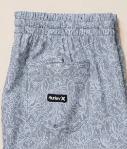 Bottoms|Swimwear | Hurley Cannonball Volley Stretch Swim Trunks Worker Blue