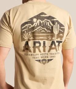 Ariat Canvas Desert T-Shirt Sand Clearance