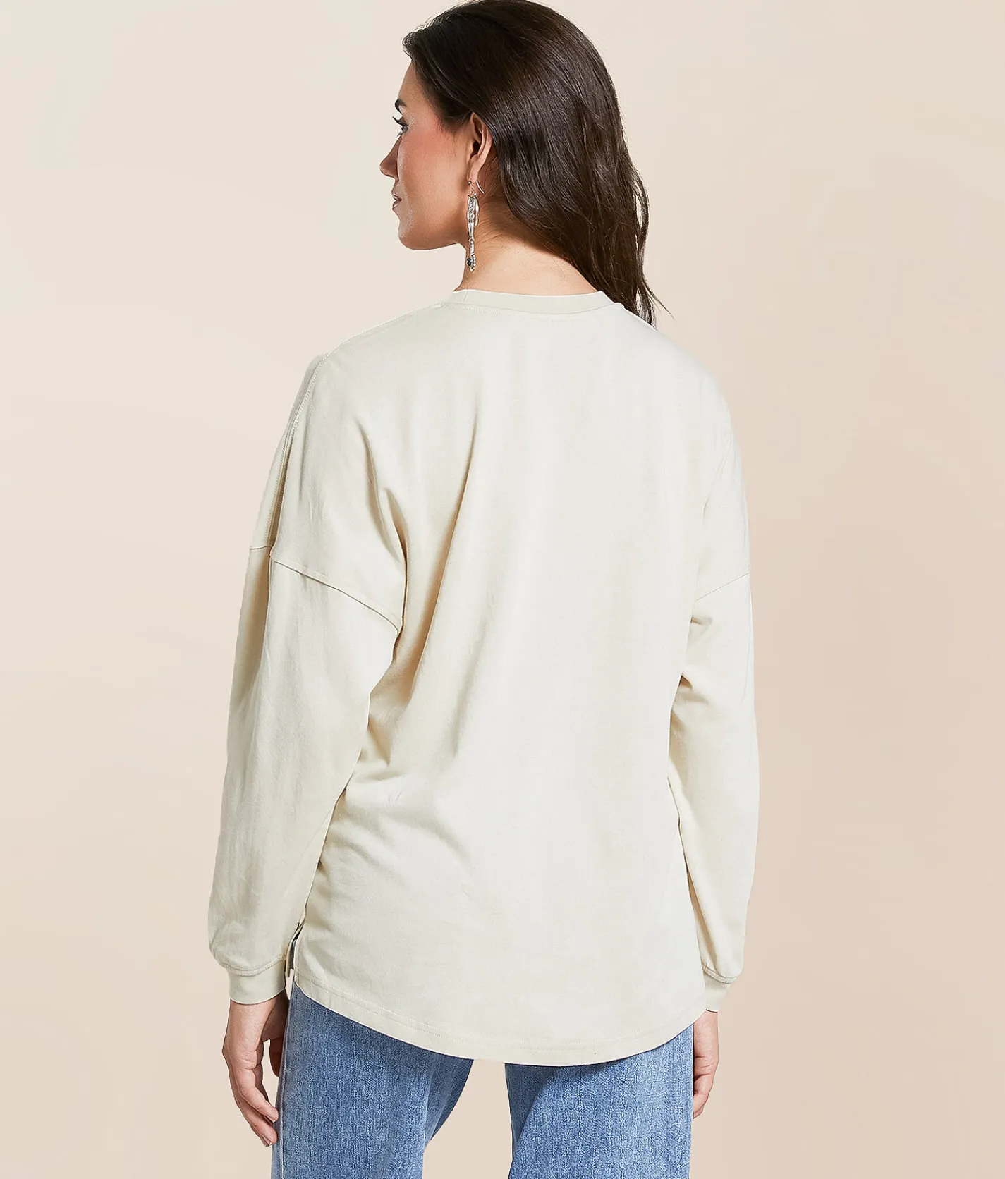 Ariat Canvas Oversized T-Shirt Oyster Grey Best
