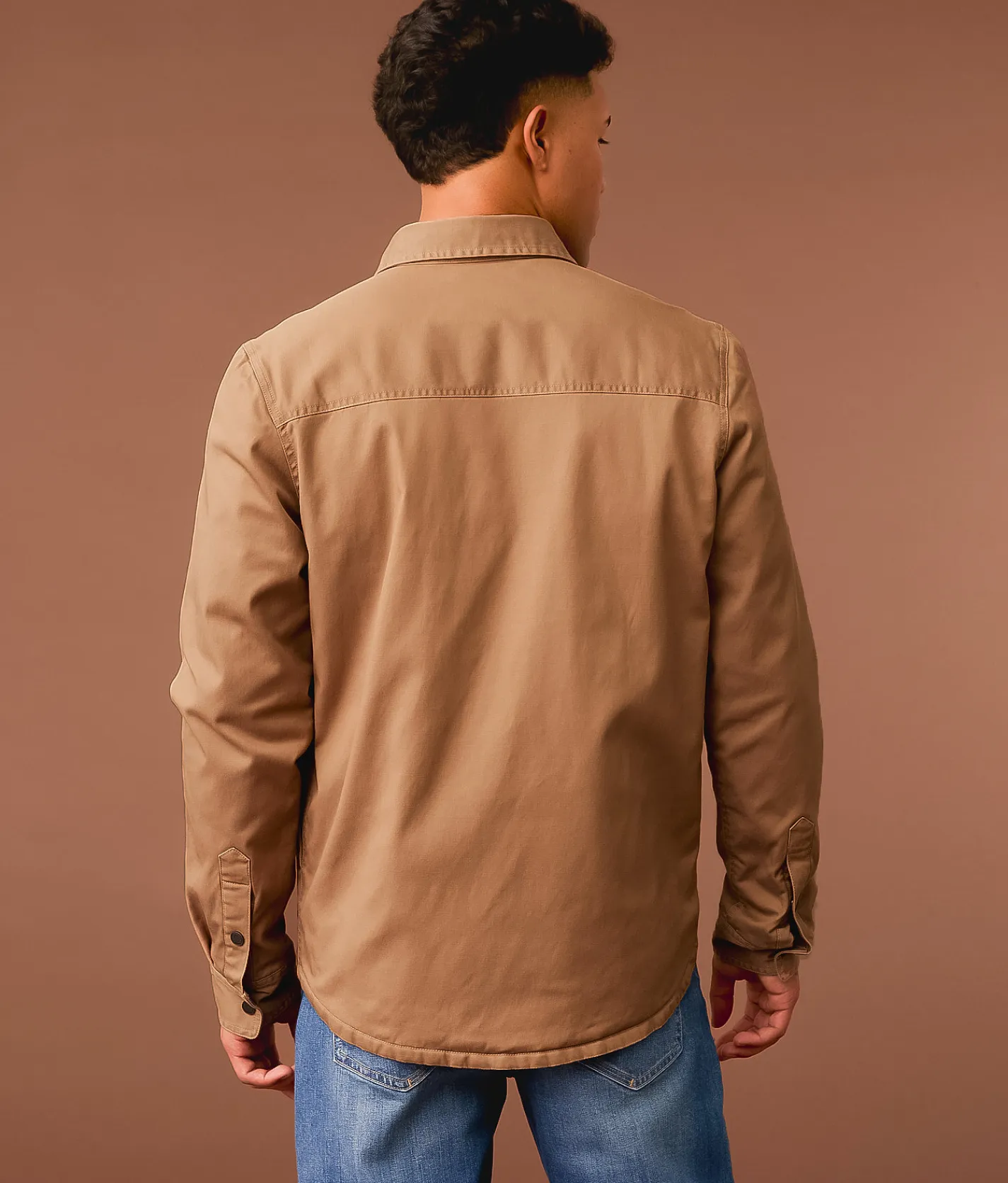 Tops|Coats & Jackets | Outpost Makers Canvas Shacket Walnut