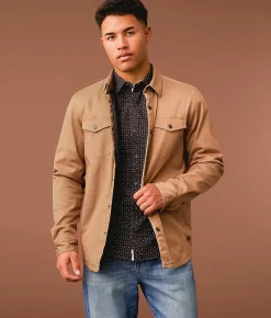 Tops|Coats & Jackets | Outpost Makers Canvas Shacket Walnut