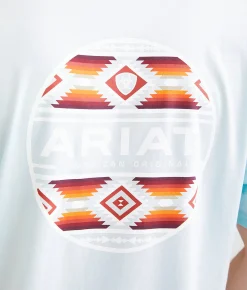 Ariat Canyon Aztec Circle T-Shirt Quiet Tide Online