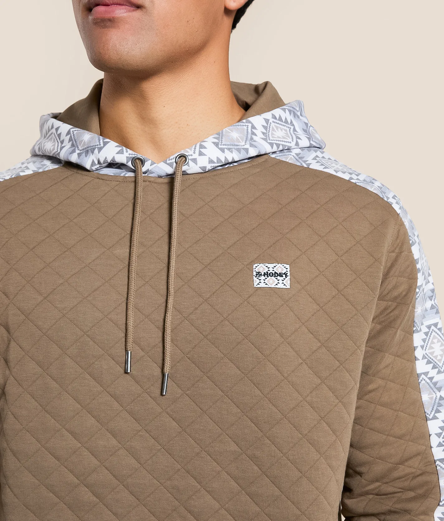 Tops | Hooey Canyon Quilted Hoodie Silver Birch