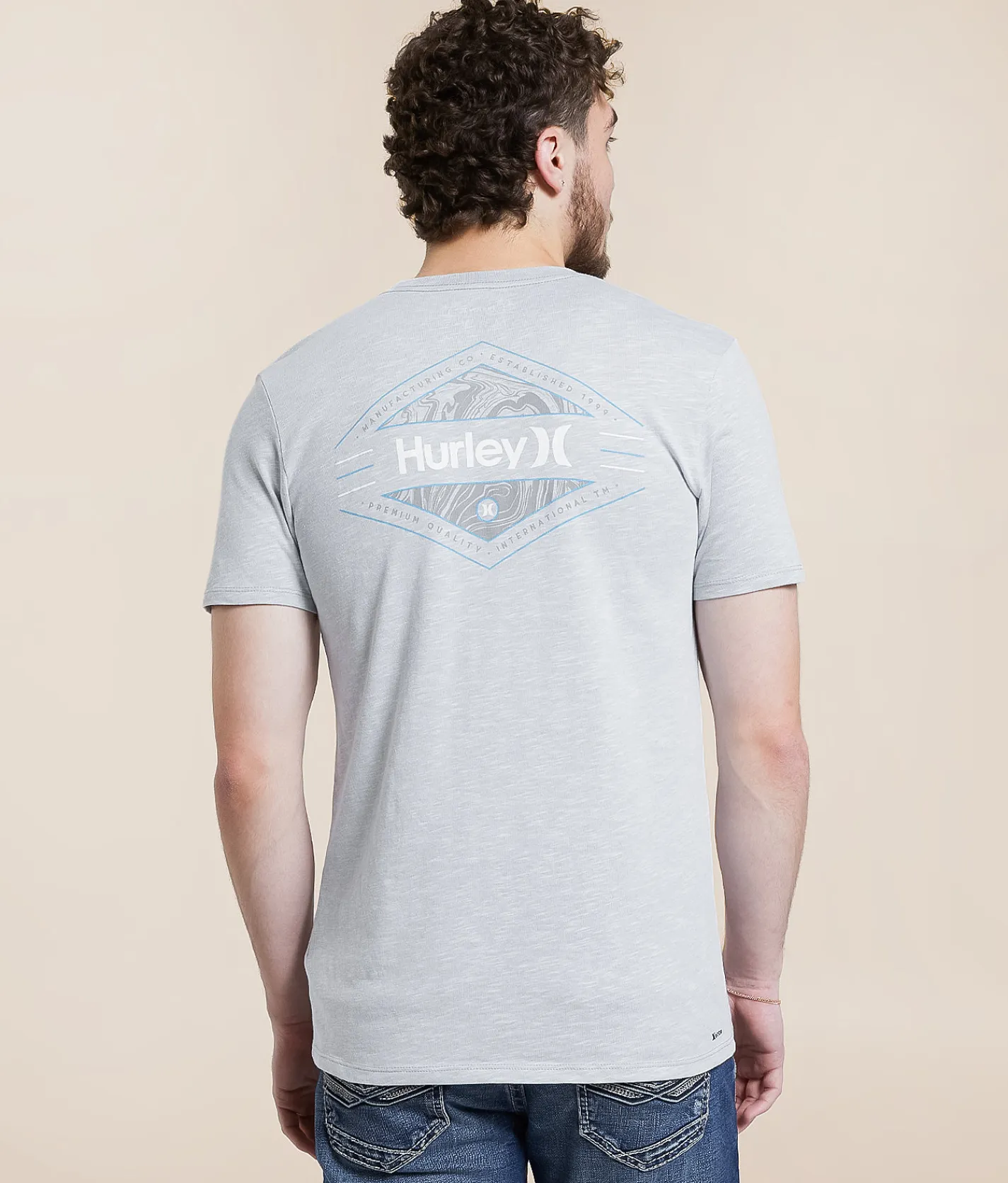 Graphic T-Shirts | Hurley Capsule T-Shirt White Wolf Grey