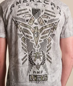 American Fighter Cardin T-Shirt Tree Leaves Ghost Discount