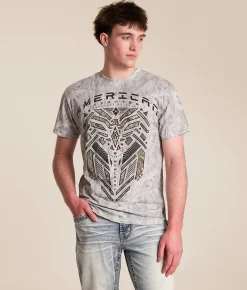 American Fighter Cardin T-Shirt Tree Leaves Ghost Discount