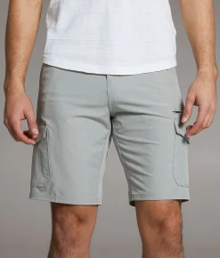 BKE Cargo Hybrid Stretch Walkshort Ghost Grey Hot