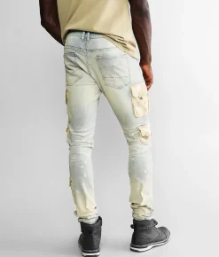 Sale Jeans|Bottoms | Smoke Rise® Cargo Taper Stretch Jean Ombre Blue