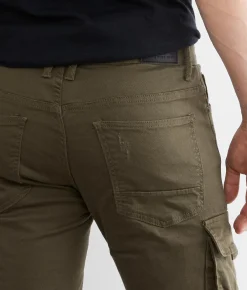 Smoke Rise® Cargo Taper Stretch Jean Light Olive Online