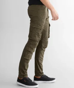Smoke Rise® Cargo Taper Stretch Jean Light Olive Online