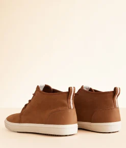 TOMS Carlo Mid Terrain Leather Sneaker Carmel New