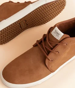 TOMS Carlo Mid Terrain Leather Sneaker Carmel New