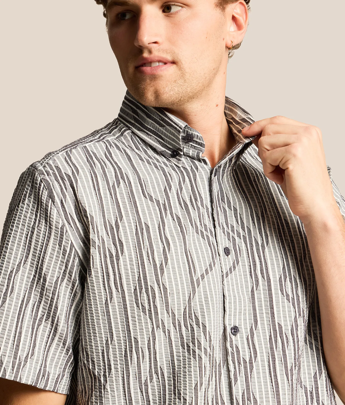 American Heritage Carmel Stretch Shirt Grey Online