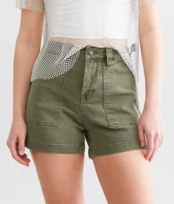 Mica Denim Carpenter Stretch Short Green