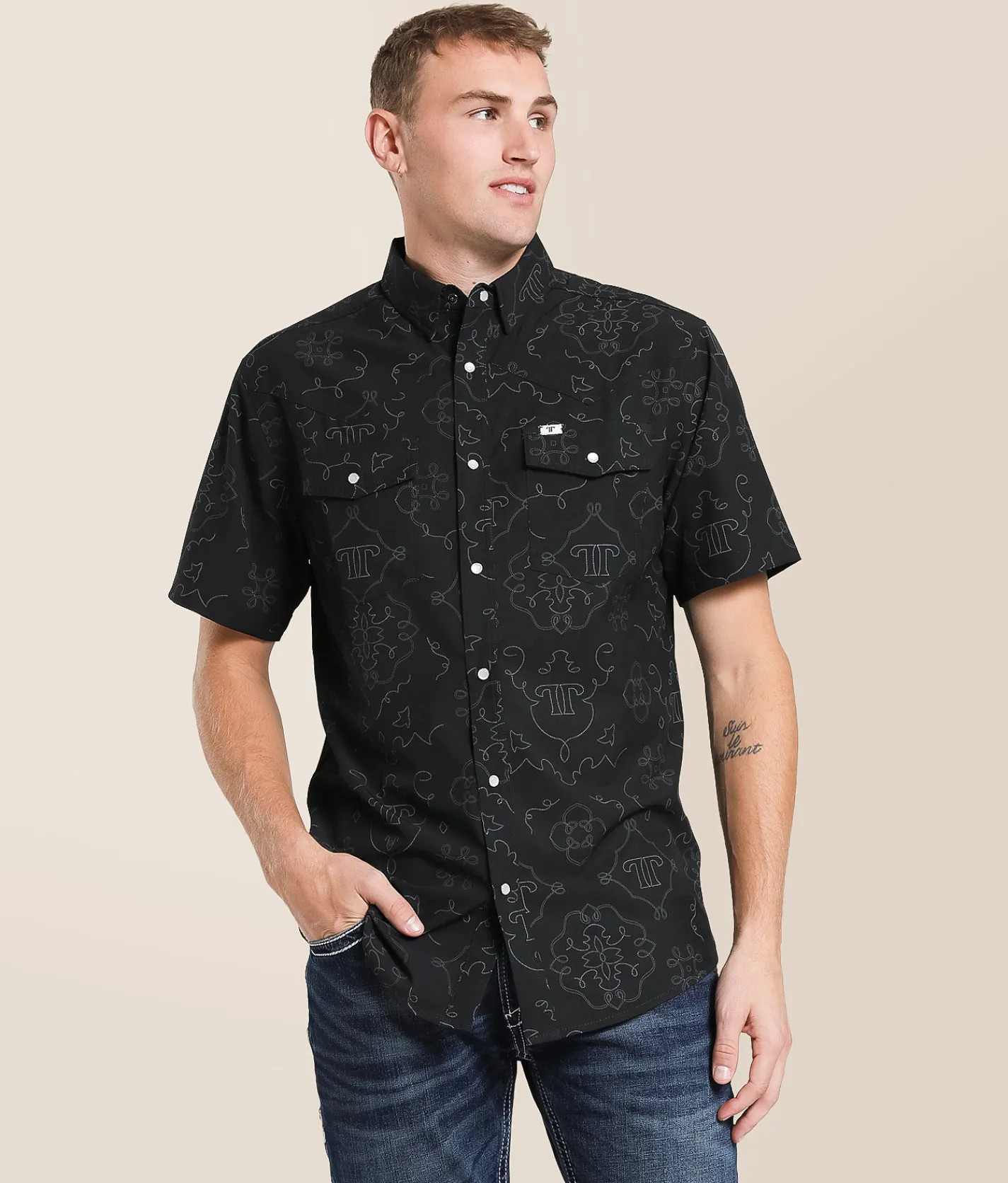 Tops | Ferrell Carson Performance Stretch Shirt Black