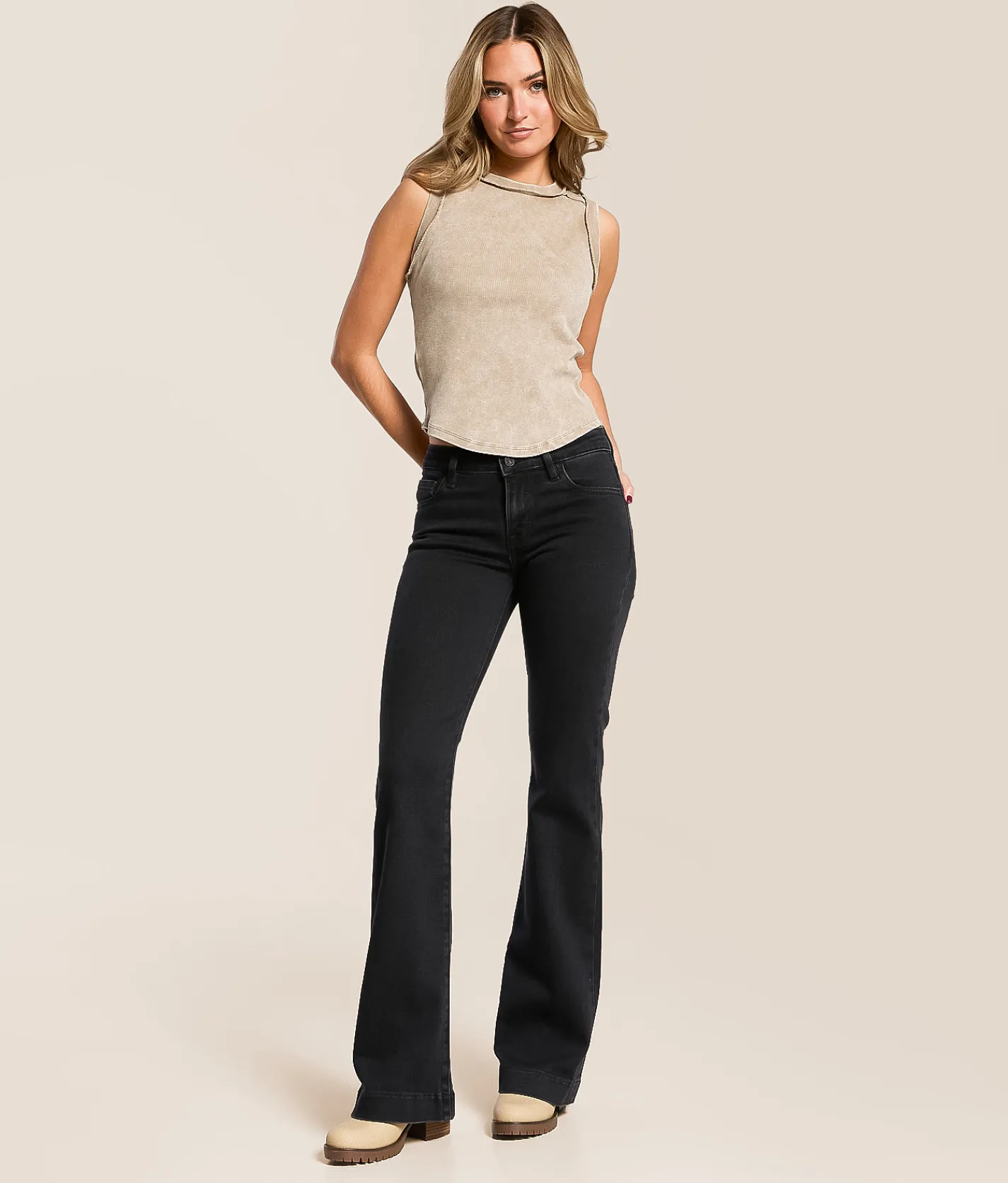 Jeans|Bottoms | HIDDEN Carter Trouser Stretch Jean Charcoal