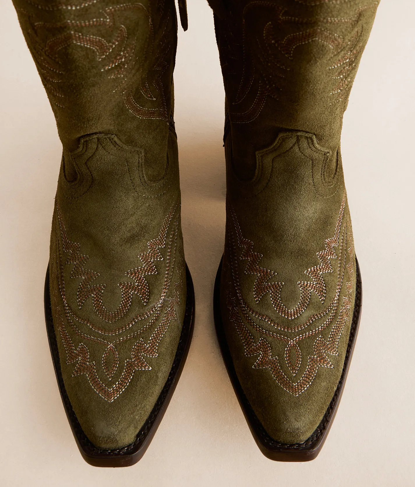 Ariat Casanova Leather Western Boot Olive New