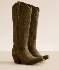 Ariat Casanova Leather Western Boot Olive New